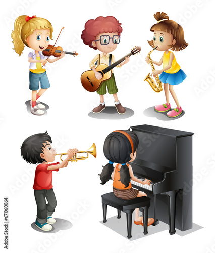 Kids with musical talents