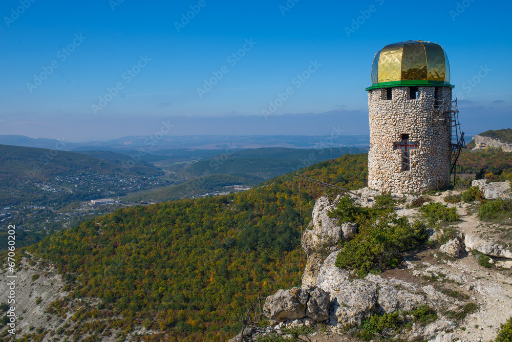 Tower on top of a mountain