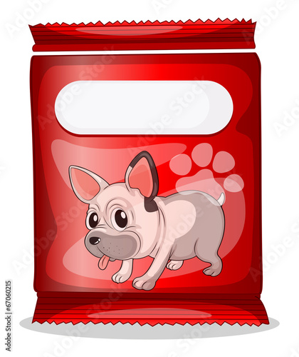 A packet of dogfood
