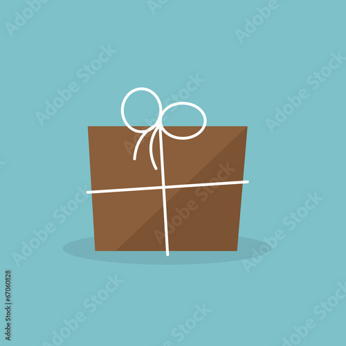 Package gift wrapped with string