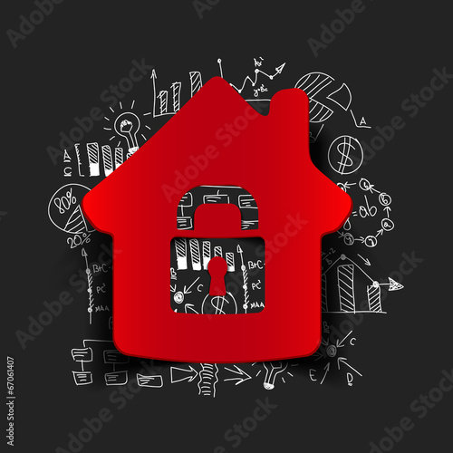 Drawing business formulas: house