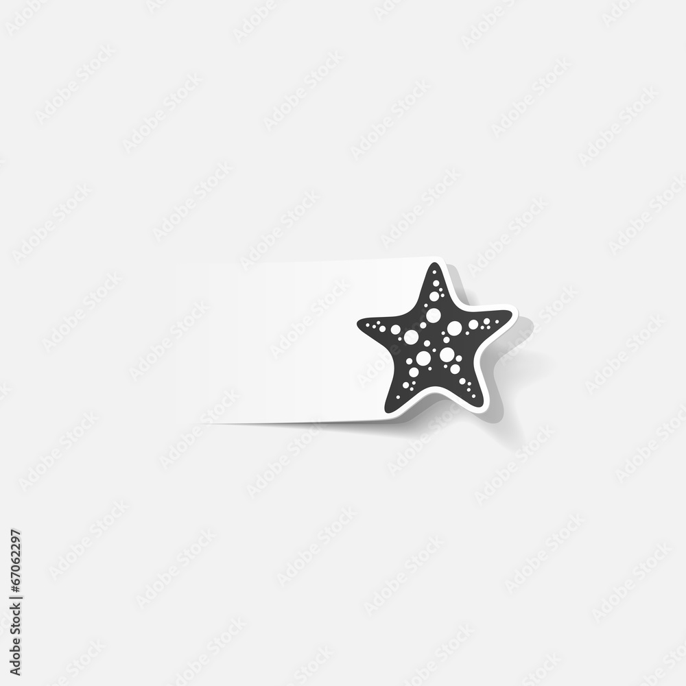 realistic design element: starfish realistic design element: starfish