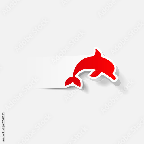 realistic design element: dolphin