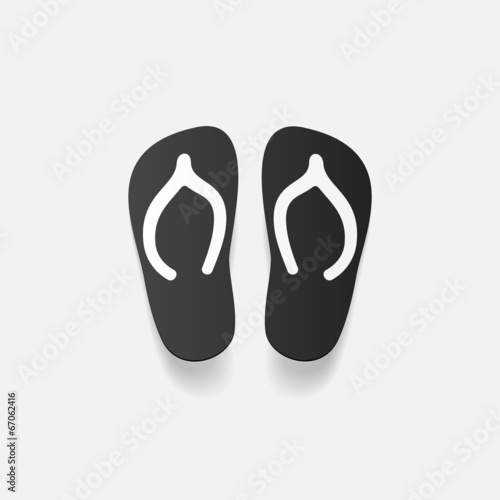realistic design element: slippers