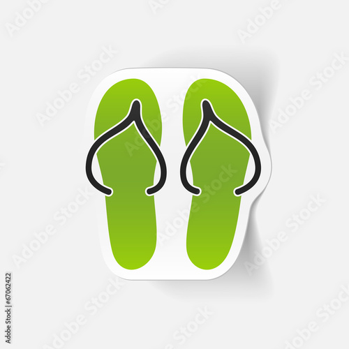 realistic design element: slippers