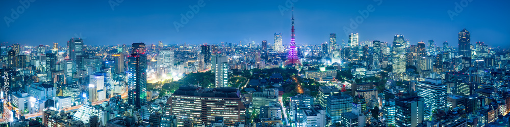 Naklejka premium Tokio Skyline