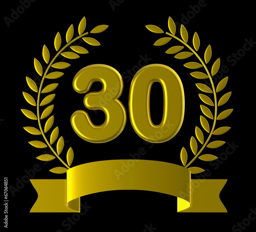 Thirtieth Birthday Indicates Happy Anniversary And 30Th
