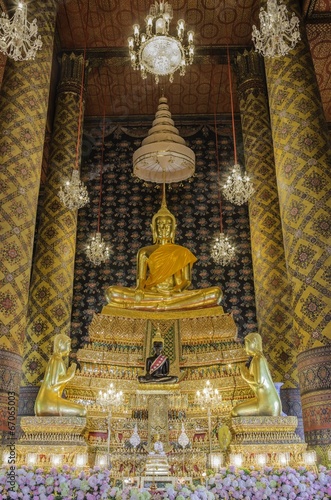 Buddha sculpture that Taken at temple in Bangkok, Thailand