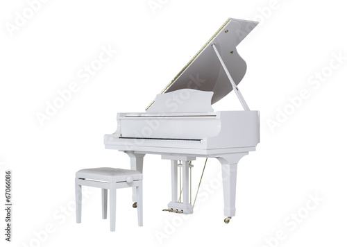 white piano