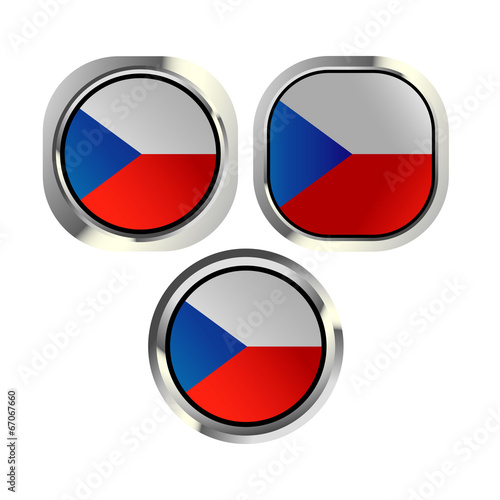Czech flag button Free Download Czech flag button - GFXLoad