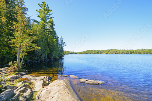 Clear Day and a Calm Lake in the North Woods photo