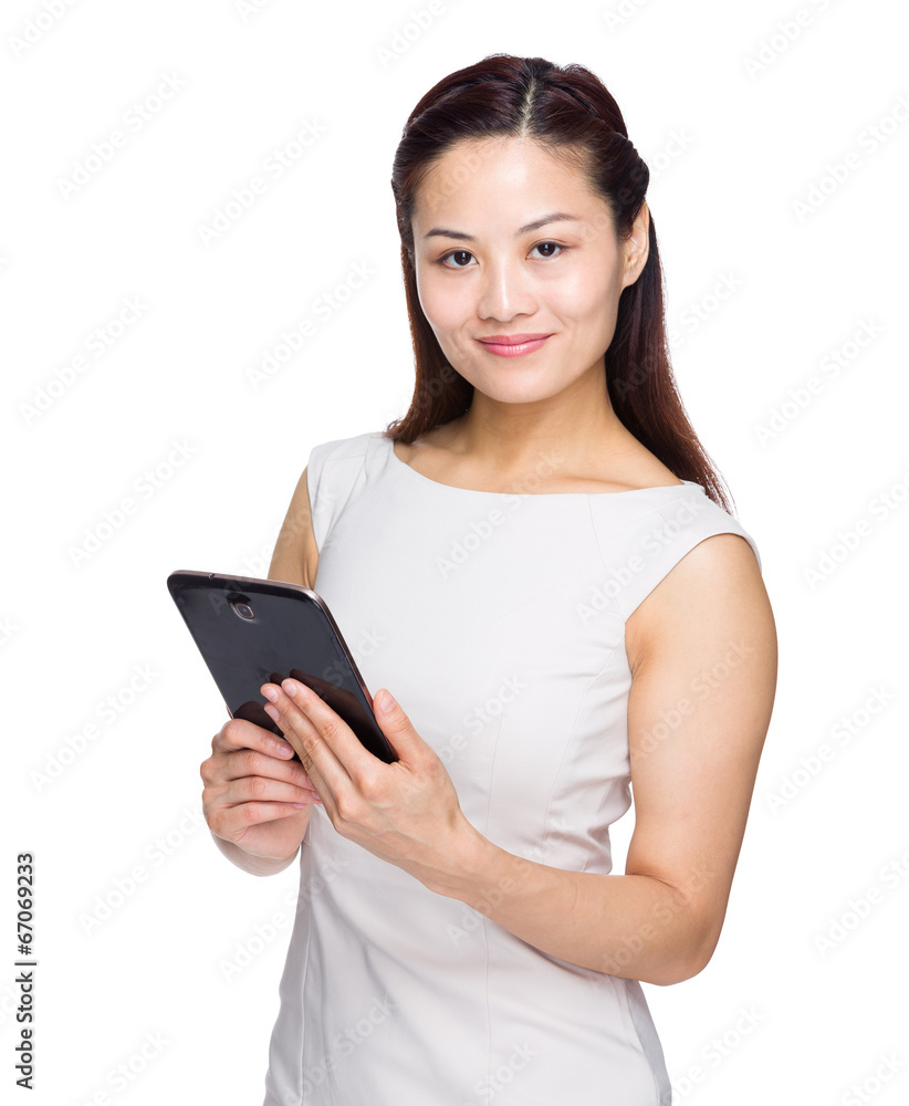 Woman with digital tablet Woman with digital tablet