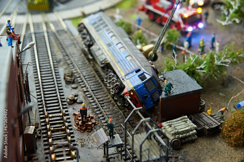 Konstfotografi Locomotive accident