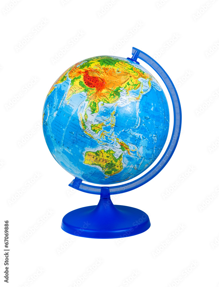 globe isolated on white background globe isolated on white background
