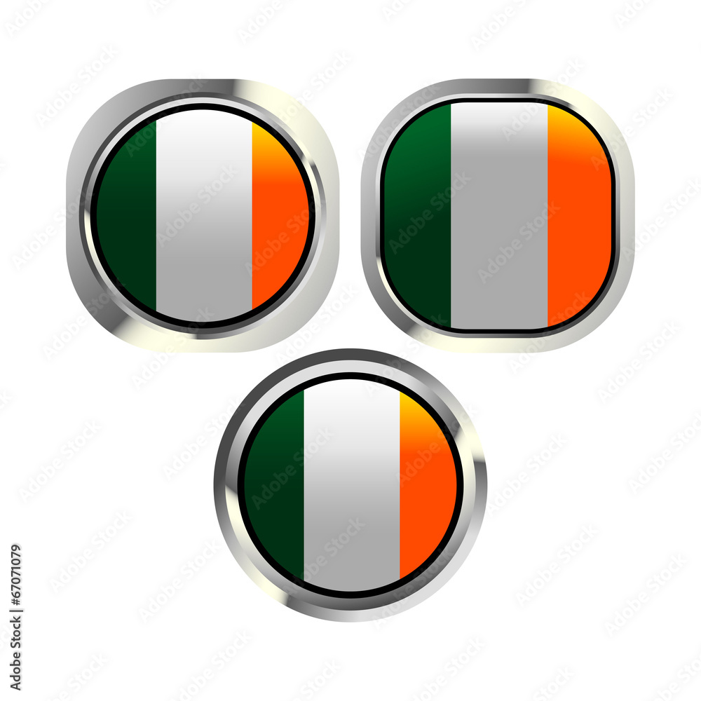 Ireland flag button Ireland flag button