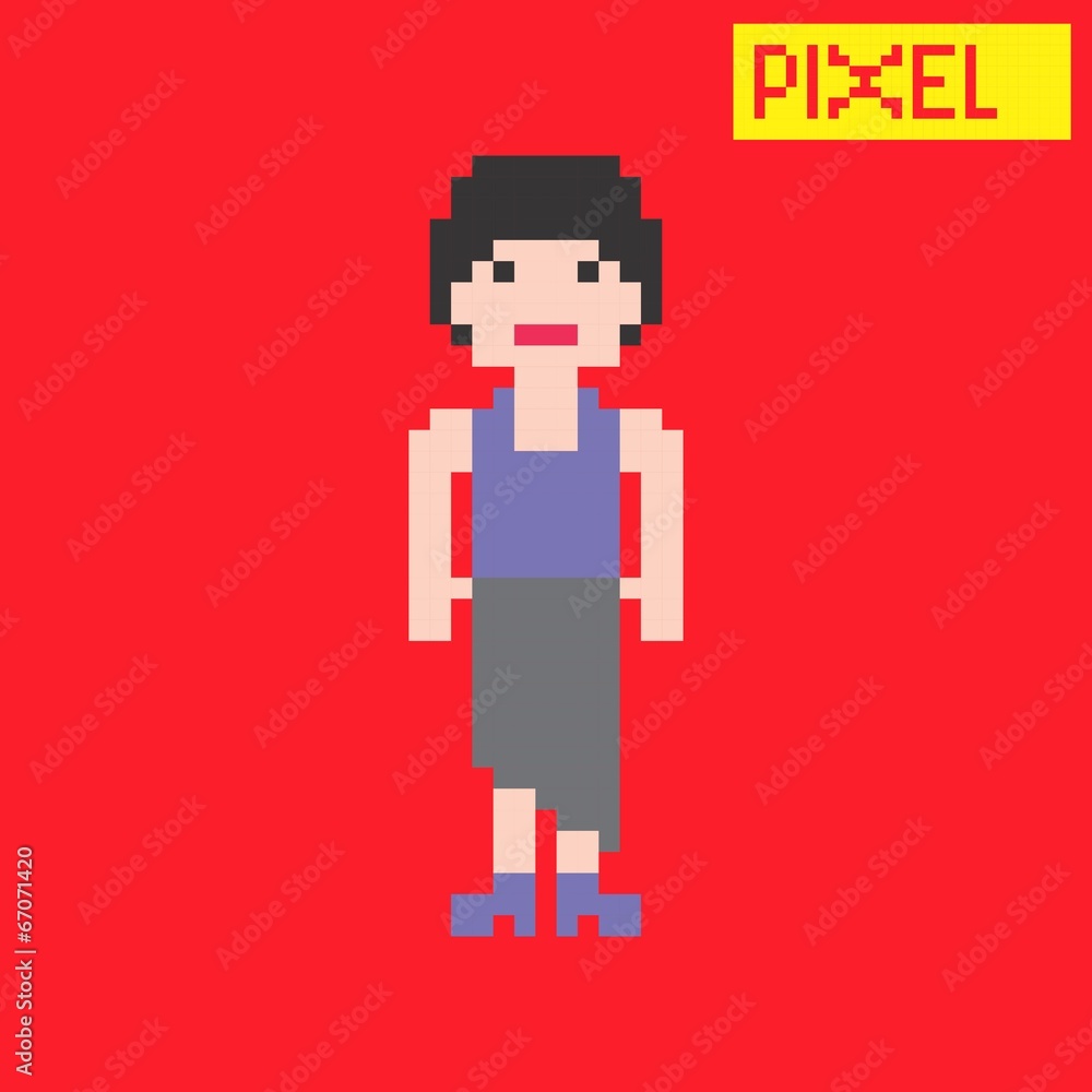 pixel character pixel character