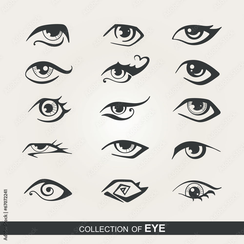 Stylized set of eyes