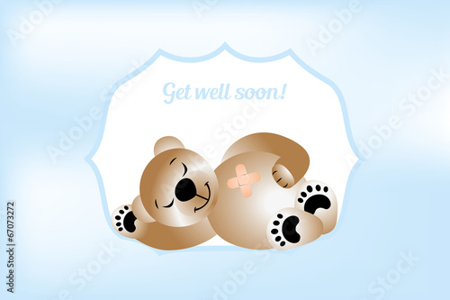 Get will soon card with bear