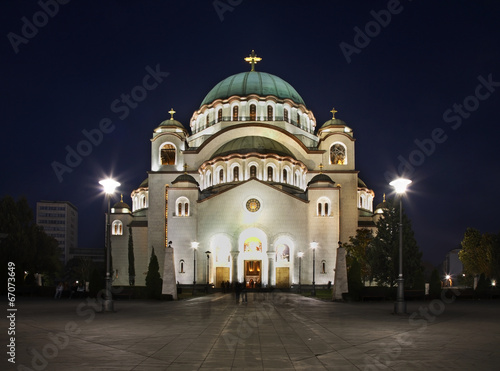 The Cathedral of Saint Sava in Belgrade. Serbia