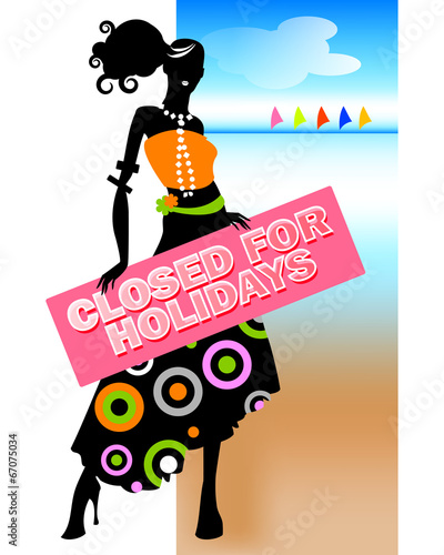 Closed for holidays - fashion