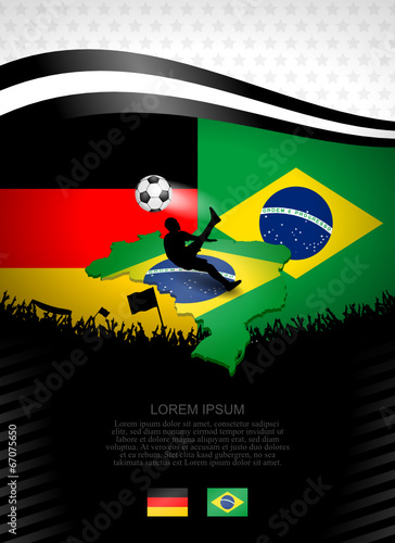 plakat fussball deutschland-brasilien I