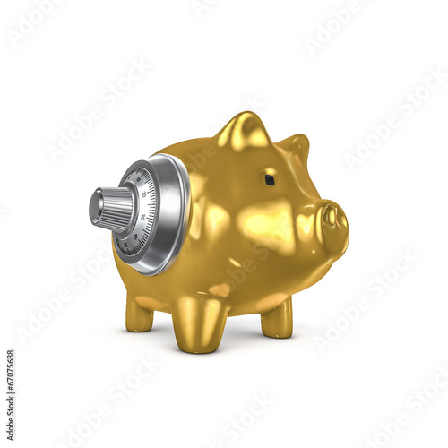 Combination piggy bank