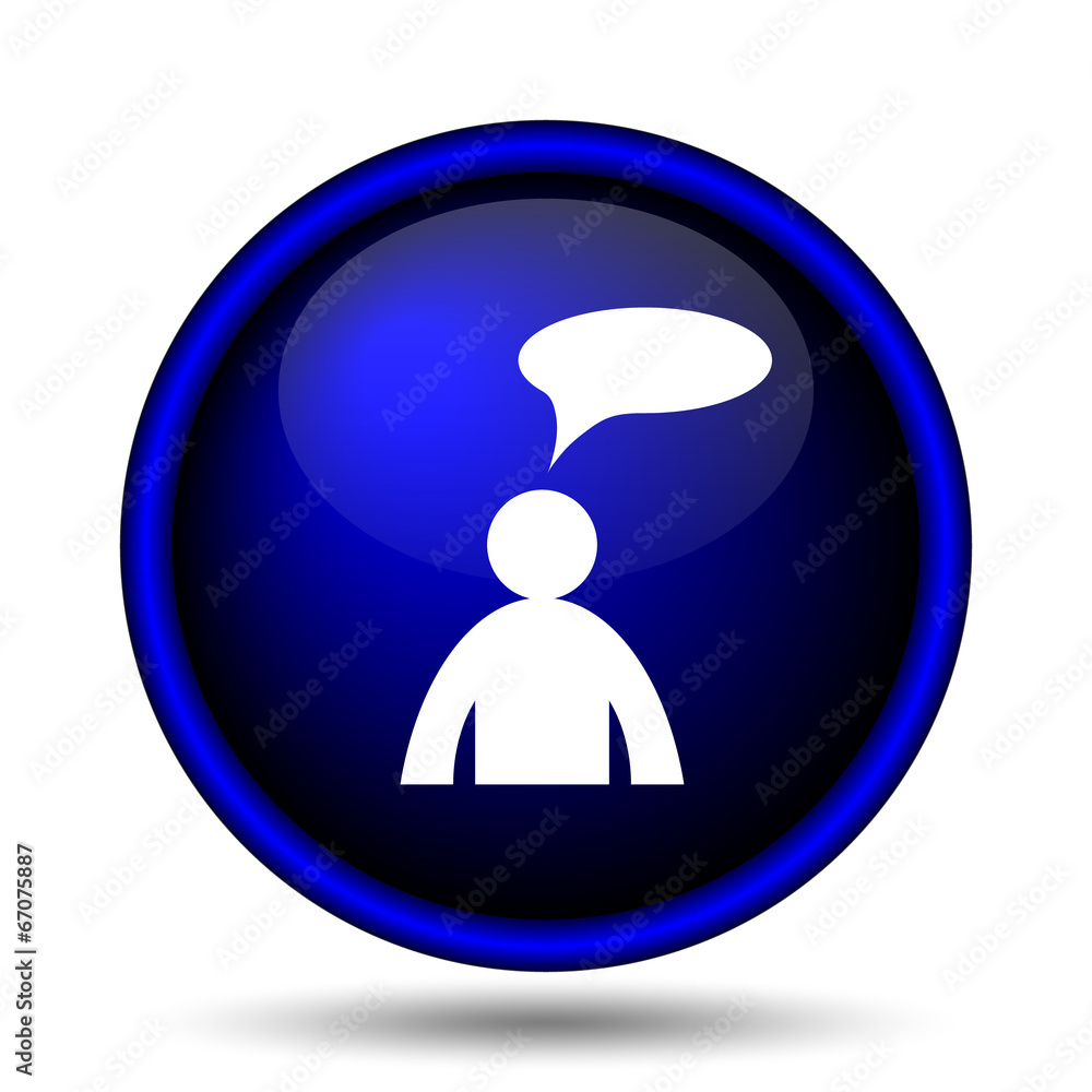 Comments icon - man with bubble Comments icon - man with bubble