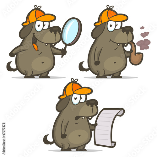 Dog detective smoking pipe list