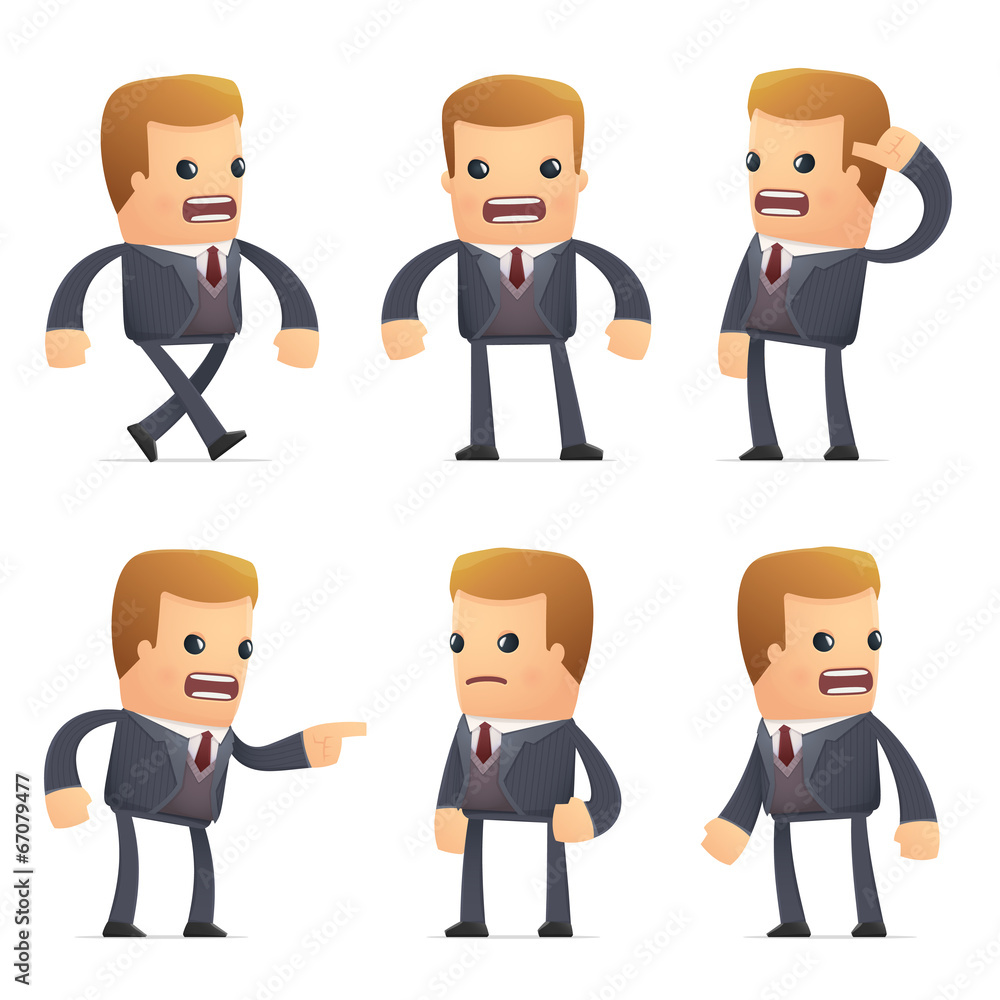set of advisor character in different poses set of advisor character in different poses