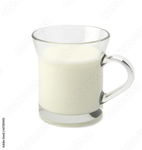 Milk glass with clipping path
