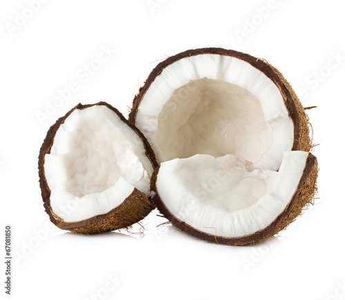 Coconuts. Coco Nut isolated on white Background