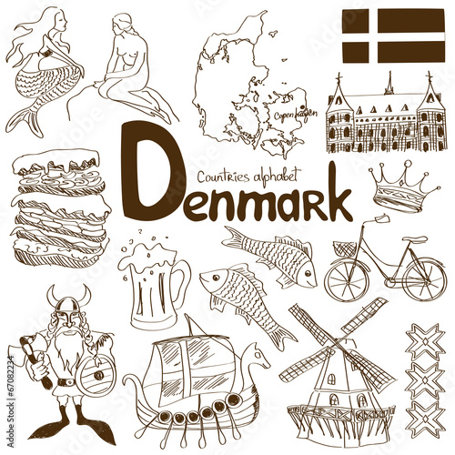 Collection of Denmark icons