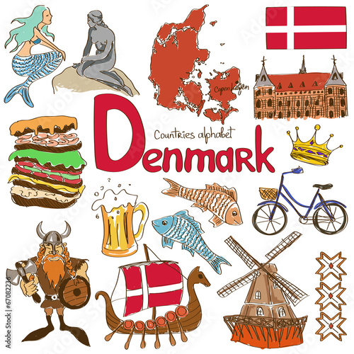 Collection of Denmark icons