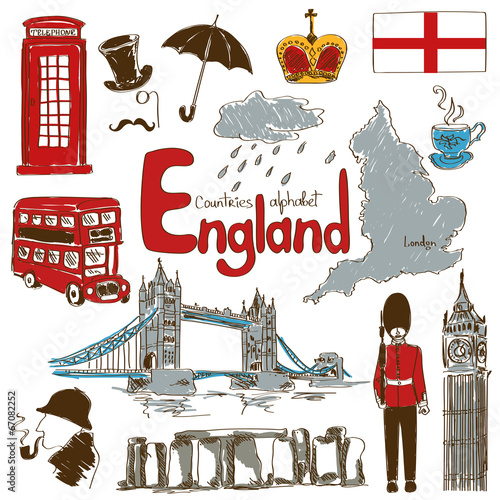 Collection of England icons