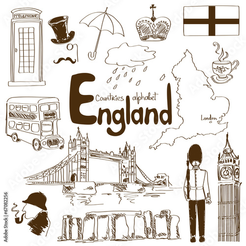 Collection of England icons