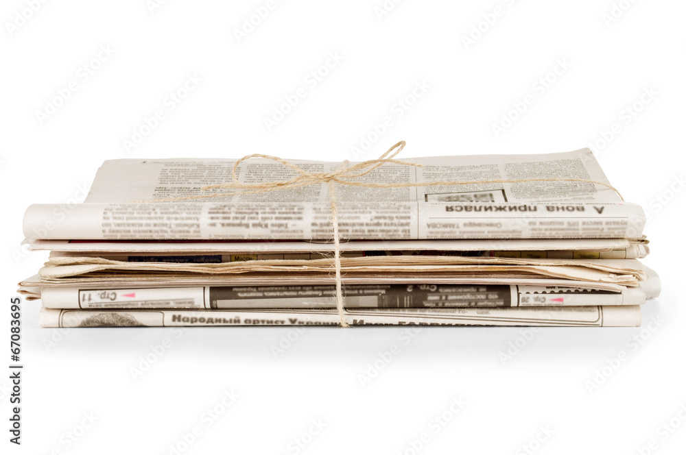 custom made wallpaper toronto digitalStack newspapers on white