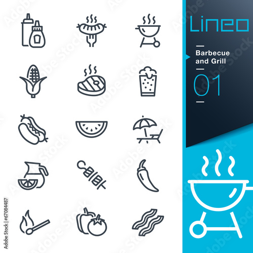 Lineo - Barbecue and Grill outline icons