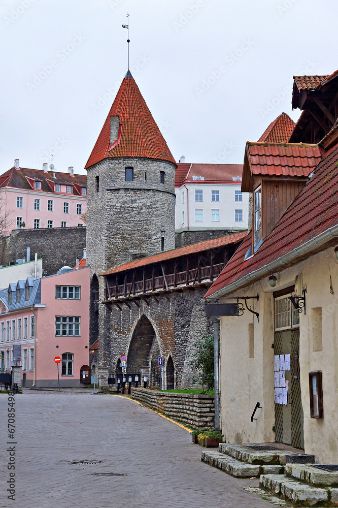 streets of old Tallinn, Estonia, Europe
