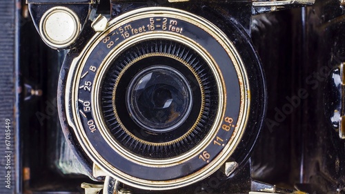Obraz na płótnie retro camera w salonie