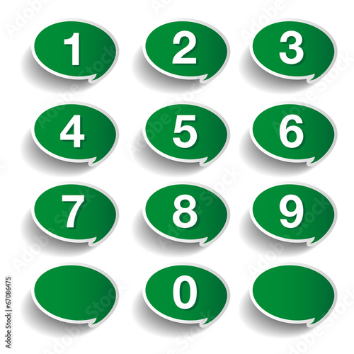 Numbers set. Vector design