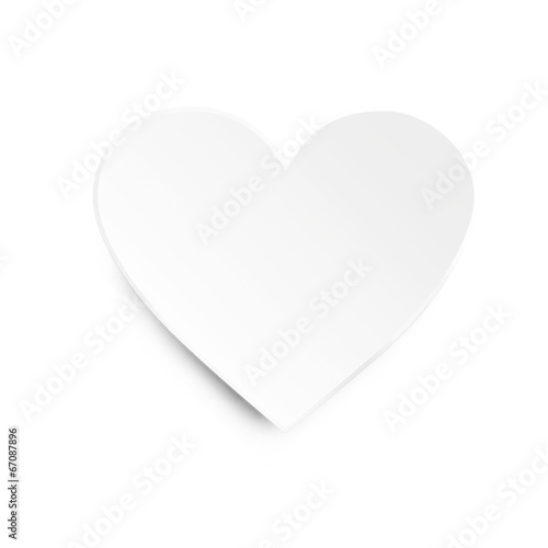 white heart photo