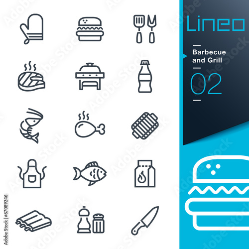 Lineo - Barbecue and Grill outline icons