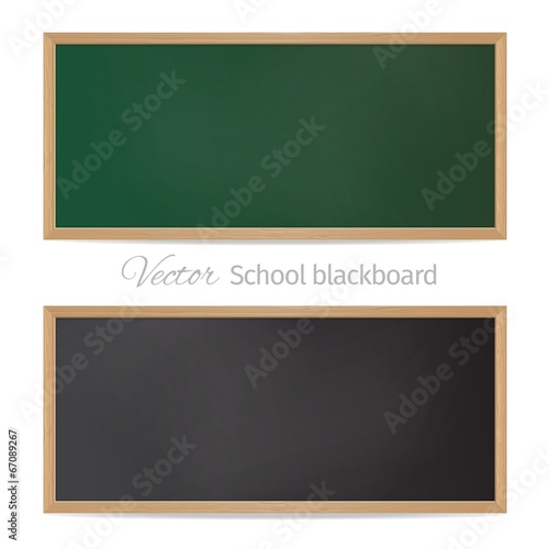Blackboards. Black and green