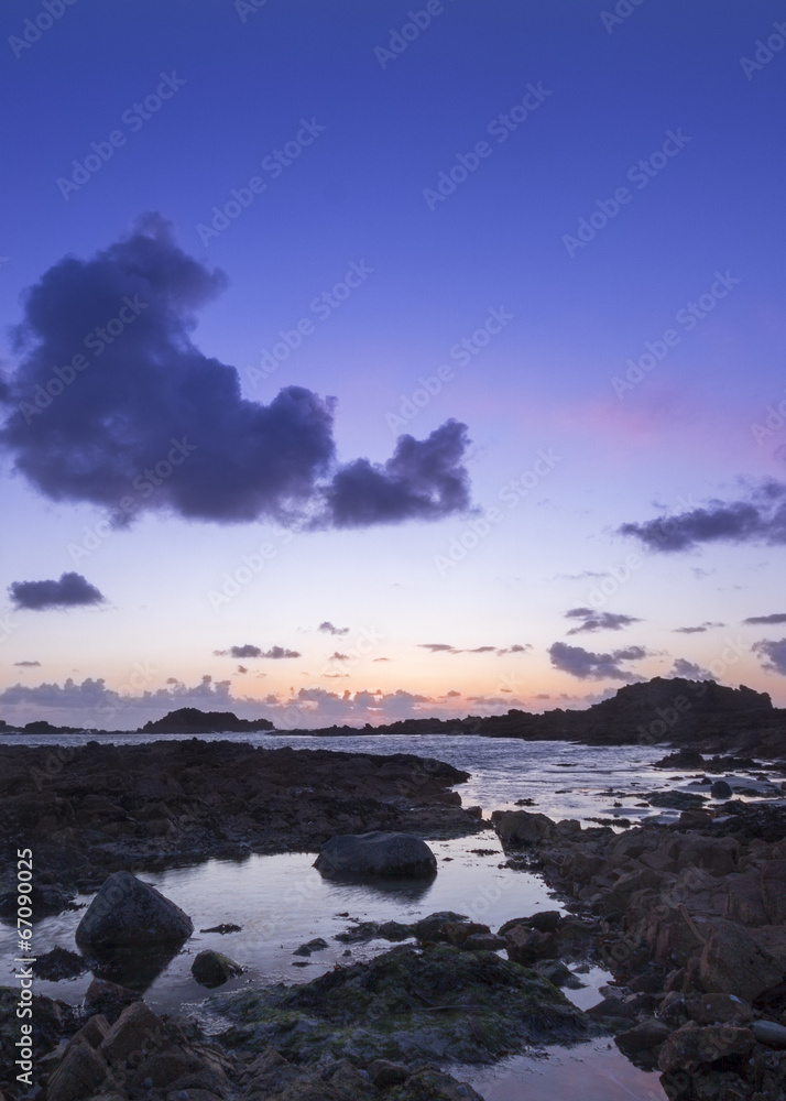 Fototapeta premium Guernsey sunset