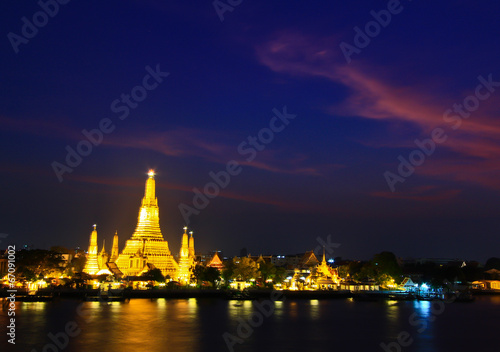 Wat Arun in Bangkok of Thailand