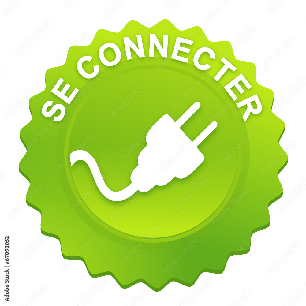 se connecter sur bouton web denté vert