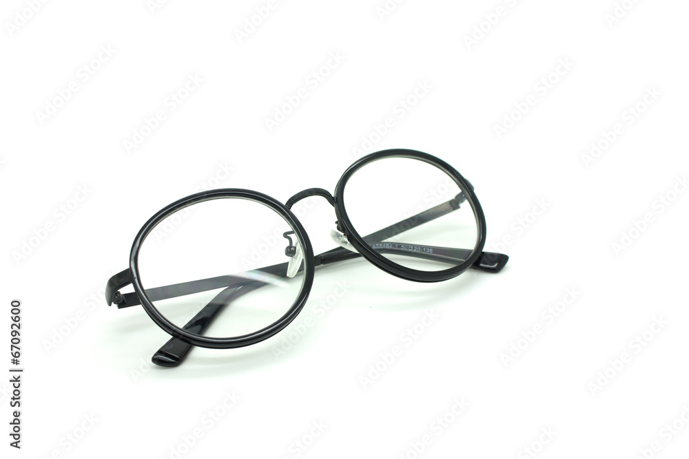 black nerd glasses isolated on white black nerd glasses isolated on white