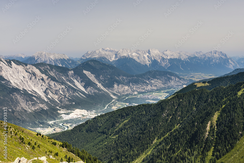 Fototapeta premium Inn Valley in Austria