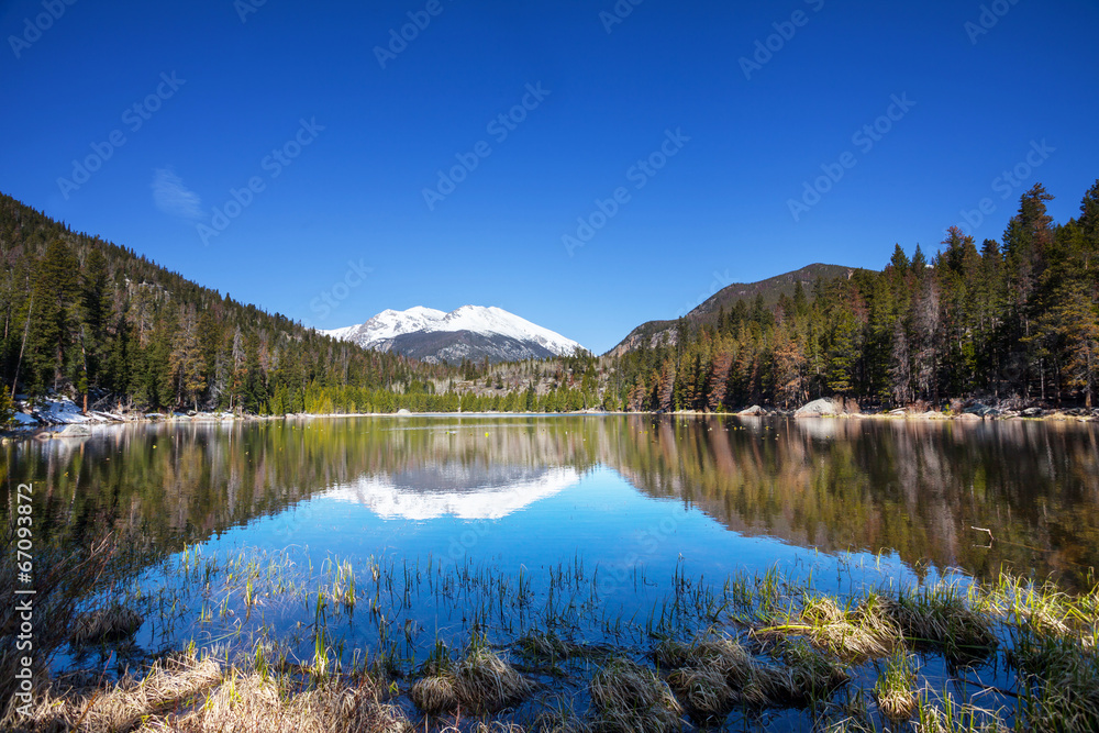 Lake in mountains