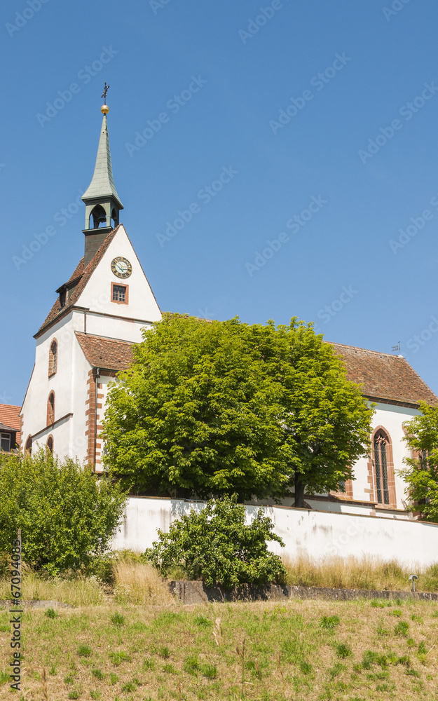Basel, Bettingen, St. Chrischona, Kirche, Sommer, Schweiz